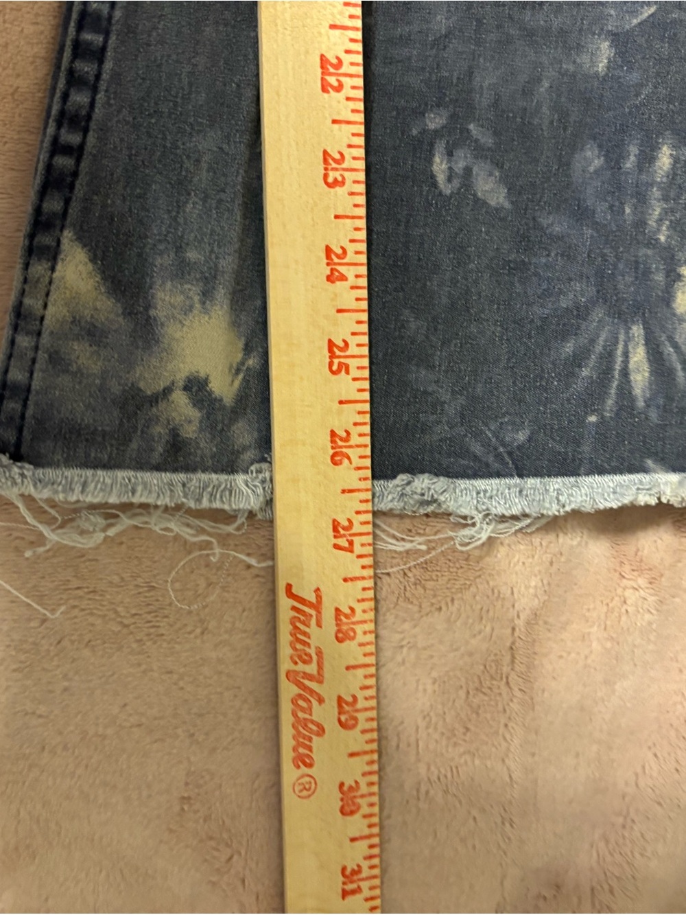 Free People We The Free 30 Floral Flare Jeans Raw Hem - Picture 7 of 10